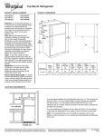 Whirlpool W8TXEGFYQ Dimension Guide
