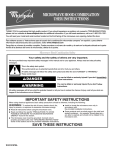 Whirlpool W10131970A User's Manual