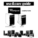 Whirlpool TF 4600 User's Manual