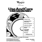 Whirlpool SF318PEW User's Manual