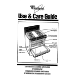 Whirlpool SF3020SW User's Manual