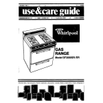 Whirlpool SF3000ER User's Manual