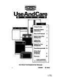 Whirlpool RTIZDK User's Manual