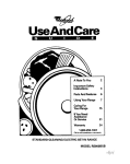 Whirlpool RS600BXB User's Manual