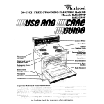 Whirlpool RJE-395P User's Manual