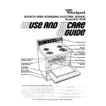 Whirlpool RJE-362B User's Manual