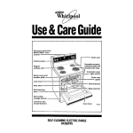 Whirlpool RF390PXV User's Manual