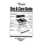 Whirlpool RF366BXV User's Manual