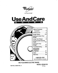 Whirlpool RF3661XD User's Manual