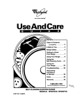 Whirlpool RF361 BXD User's Manual