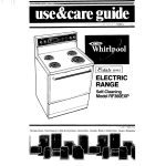 Whirlpool RF360EXP User's Manual