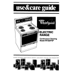 Whirlpool RF350PXP User's Manual