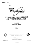 Whirlpool RF3165XWW2 User's Manual