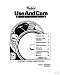 Whirlpool RF315PXY User's Manual