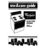 Whirlpool RF315PXX User's Manual