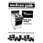Whirlpool RF014PXR User's Manual