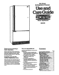 Whirlpool RB22CK User's Manual