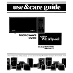Whirlpool MWl500XS User's Manual