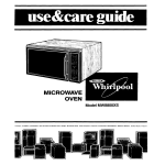 Whirlpool MW8800XS User's Manual