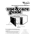 Whirlpool MW82OOXL1 User's Manual