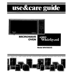 Whirlpool MW3500XS User's Manual