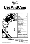 Whirlpool MT9102SF User's Manual