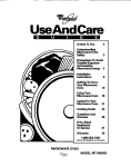 Whirlpool MT1066XB User's Manual