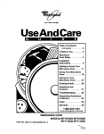 Whirlpool Ml7078XD User's Manual