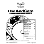 Whirlpool MH6110XE User's Manual