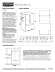 Whirlpool MFB2055YEB Dimension Guide