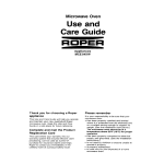 Whirlpool MCE04XW User's Manual