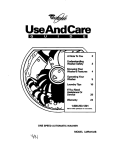 Whirlpool LMR4132B User's Manual