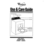 Whirlpool LE8600XW User's Manual