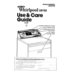 Whirlpool LE6600XK User's Manual