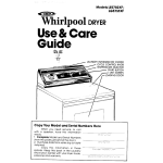 Whirlpool LE5750XF User's Manual