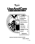 Whirlpool LCR5244A User's Manual