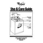 Whirlpool LA8860xW User's Manual