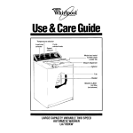 Whirlpool LA7700XW User's Manual