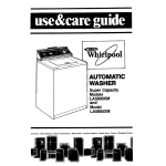 Whirlpool LA5805XM User's Manual
