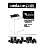 Whirlpool LA5668XS User's Manual