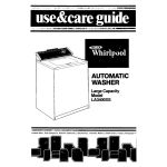 Whirlpool LA34ooxs User's Manual