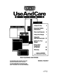 Whirlpool FGS395Y User's Manual