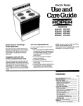 Whirlpool FEC350V User's Manual