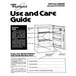 Whirlpool EV090FXK User's Manual