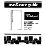 Whirlpool ET16JM User's Manual