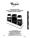 Whirlpool ED22ZRXDN00 User's Manual