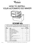 Whirlpool ECKMF-831 User's Manual