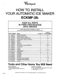 Whirlpool ECKMF-281 User's Manual