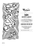 Whirlpool Drying Cabinet User's Manual