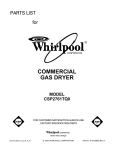 Whirlpool CSP2761TQ User's Manual
